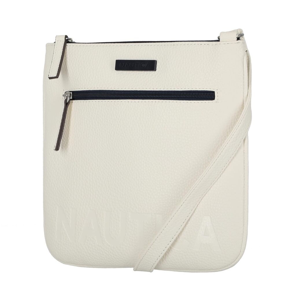 9513 Lakeside Signature Jaquard North South Crossbody Bag